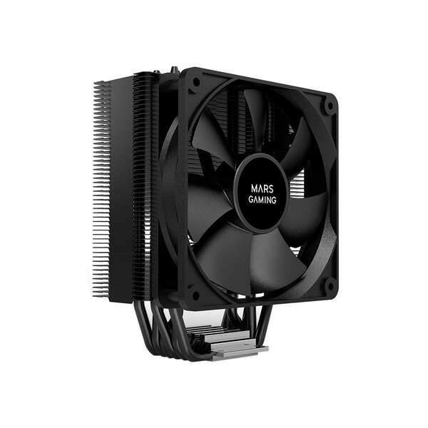 MARS GAMING MCPUPRO CPU COOLER, BLK, SILENT PWM FAN, 6X HEATPIPE,