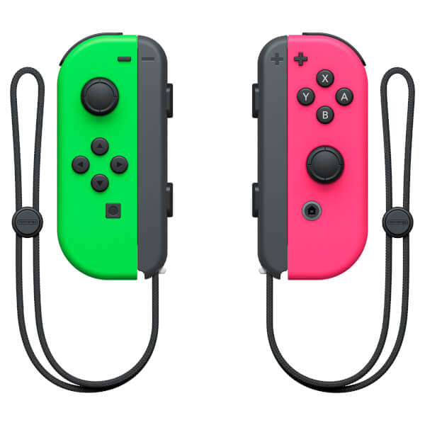 Nintendo Joy-Con Preto, Verde, Rosa Bluetooth Gamepad Analógico /