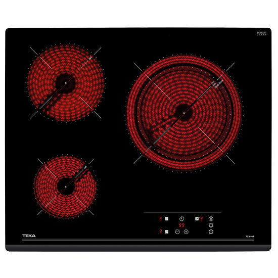 Teka TZ6315 Preto Embutido Cerâmica 3 zona(s)