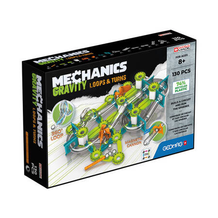 Geomag Mechanics Gravity RE Loops & Turns Brinquedo de ímanes de