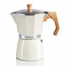 CAFETEIRA HAEGER MOKAPOT6 BEJE ( 6 CHÁVENAS - BEJE  - PEGA EM BAQ