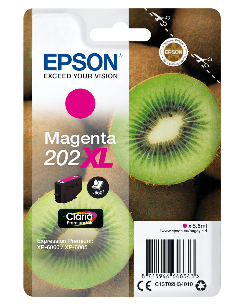 Epson Kiwi 202XL tinteiro 1 unidade(s) Original Rendimento alto (