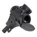 BASE AR DE BORRACHA TRIPLA 2P+E COM TAMPA 16A 250V PRETA. KOPP