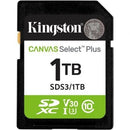 1TB SDXC CANVAS SELECT PLUS GEN3 150MBS C10 UHS-I U3 V30