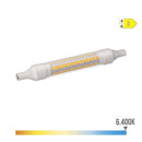 LÂMPADA LINEAL LED 118MM R7S 9W 1280LM 6400K LUZ FRIA Ø1.6X11,8CM