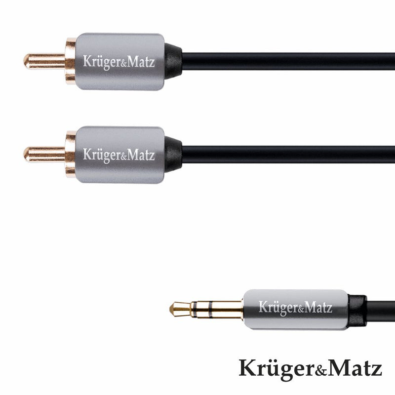 CABO JACK 3.5MM MACHO  2-RCA MACHO ST 3M KRUGER MATZ