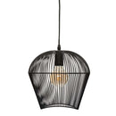 CANDEEIRO DE TETO COR PRETO E27 COLEÇÃO ´´JENA´´ 26X25CM