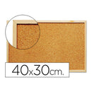 QUADRO DE CORTIÇA Q-CONNECT 40X30CM MOLDURA DE MADEIRA