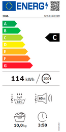 MÁQUINA DE SECAR ROUPA TEKA SHK81030 10KG BRANCA