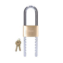 CADEADO EM LATAO COM ARCO REGULÁVEL 60MM ABERTURA 60-160MM EM BLI