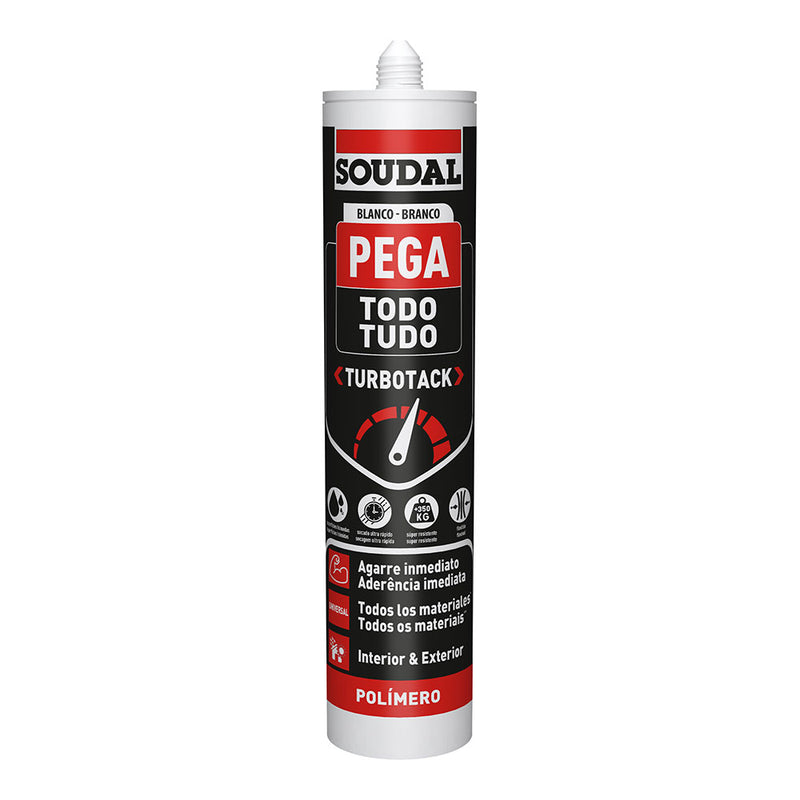 COLA TUDO TURBOTACK BRANCO 290ML SOUDAL 160280