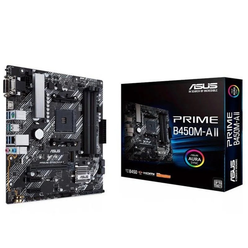 ASUS PRIME B450M-A II AMD B450 Socket AM4 micro ATX