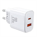 CHARGER FLASH JOYROOM JR-TCF05, (EU) 20W A+C (WHITE)