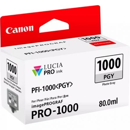 TINTEIRO CANON - PFI-1000 DE 80 ML CINZA