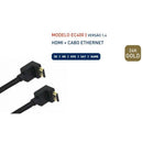 LOVIT CABO HDMI 1.4 SLIM 24K GOLD 1,5MTS