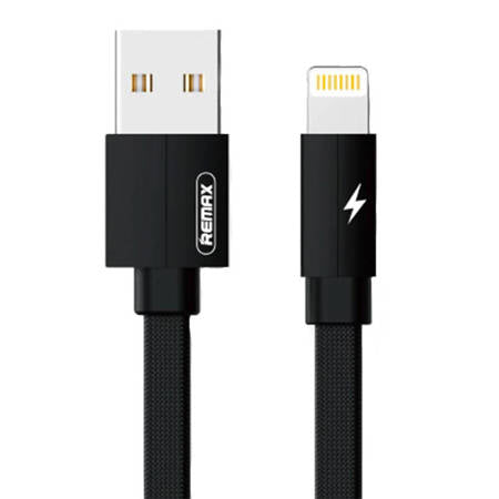 CABO USB LIGHTNING REMAX KEROLLA, 1 M PRETO