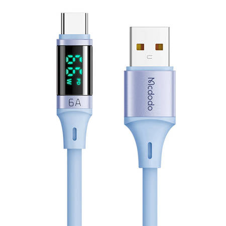 CABO USB PARA USB-C, MCDODO CA-1922, 6A, 1,2 M (AZUL)