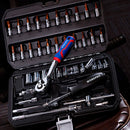 CHAVES DE SOQUETE, CONJUNTO DE 46 PEÇAS, 1/4´´. WORKPRO