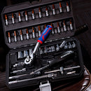 CHAVES DE SOQUETE, CONJUNTO DE 46 PEÇAS, 1/4´´. WORKPRO