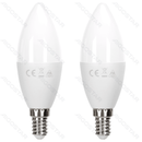LED C37 E14 11W 6500K 2 UNIDADES