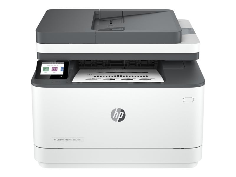 HP LaserJet Multifunções Pro 3102fdn, Preto e branco, Impressora
