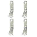 ÂNGULO DE REFORÇO AN24, AÇO INOXIDÁVEL, 60 X 60 X 19 MM. 4 UNIDAD