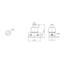 INTERRUPTOR UNIPOLAR PULSADOR 2A 250V BRANCO