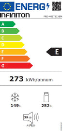 FRIGORÍFICO COMBINADO INFINITON FRD401T91XEM 1909X600