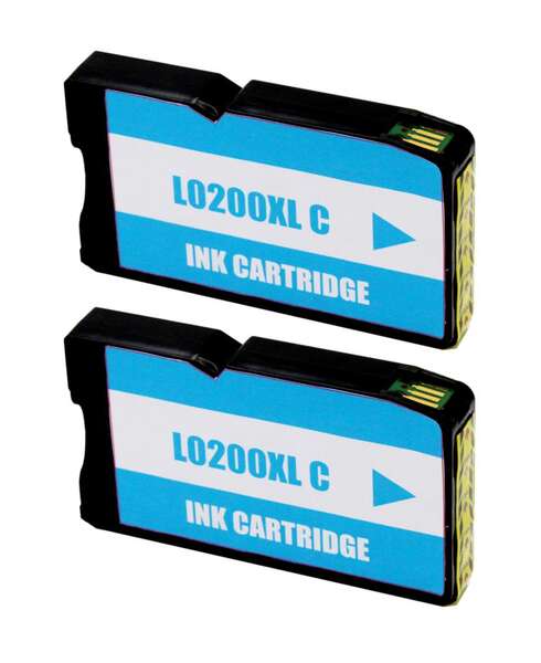 LEXMARK 200XL CYAN PACK 2 CARTUCHOS DE TINTA GENERICOS - REEMPLAZ