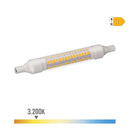 LÂMPADA LINEAL LED 118MM R7S 9W 1150LM 3000K LUZ QUENTE 118XØ16MM