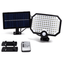 SENSOR DE MOVIMENTO SOLAR LED LUZ DE PAREDE PRETA 6500K