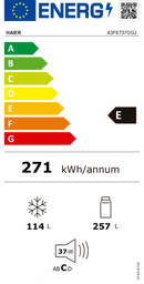FRIGORÍFICO COMBINADO HAIER A3FE737CGJ TOTAL NO FROST
