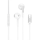 AUSCULTADORES INTRA-AURICULARES COM FIOS VIPFAN M11, TIPO C BRANC
