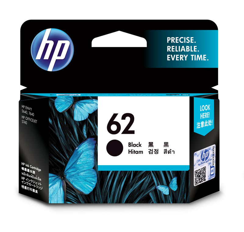 HP Tinteiro original 62 Preto