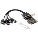 CONCEPTRONIC EMRICK12B 4-PORT DB9 RS232 SERIAL PCIE CARD