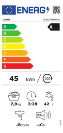 MÁQUINA DE LAVAR ROUPA CANDY TCAS274TMR5S CS 7K 1200R ANTRACITA