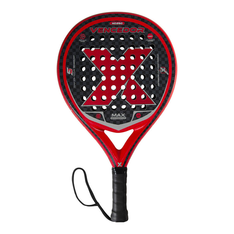 RAQUETE DE PADEL COR VERMELHO MEDIDAS: 37X26X3,5CM 360G