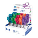 CAIXA ESPOSITORA COM 24 TESOURAS BASIC 13,3CM MILAN CORES/MODELOS