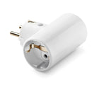 ADAPTADOR DUPLO 2 P+T, 16 A 250 V, PINOS DE 4,8 MM, BRANCO
