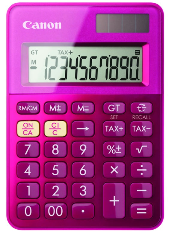 Canon LS-100K calculadora PC Calculadora básica Rosa