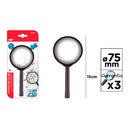 LUPA DE AUMENTO 3X Ø75 X 150 MM, BLISTER