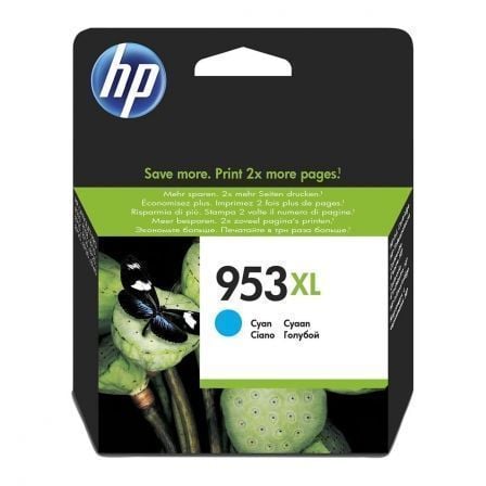 HP Tinteiro original 953XL Ciano de elevado rendimento