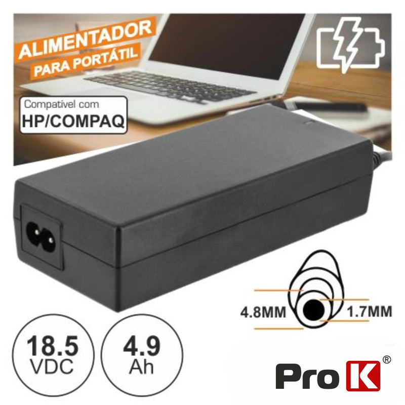 ALIMENTADOR P HP 18.5V 4.90A 90W 4.8X1.7MM PROK