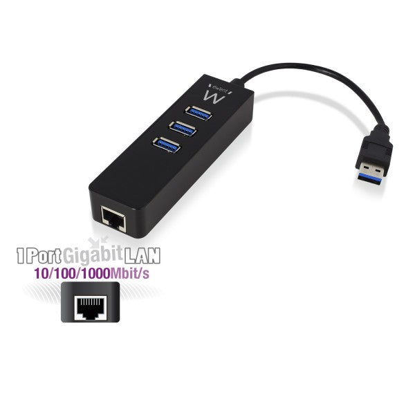 Ewent EW1140 hub de interface USB 3.2 Gen 1 (3.1 Gen 1) Type-A 50