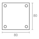 PLACA CEGA, MODELO PLP12, FABRICADA EM AÇO INOXIDÁVEL COM ACABAME