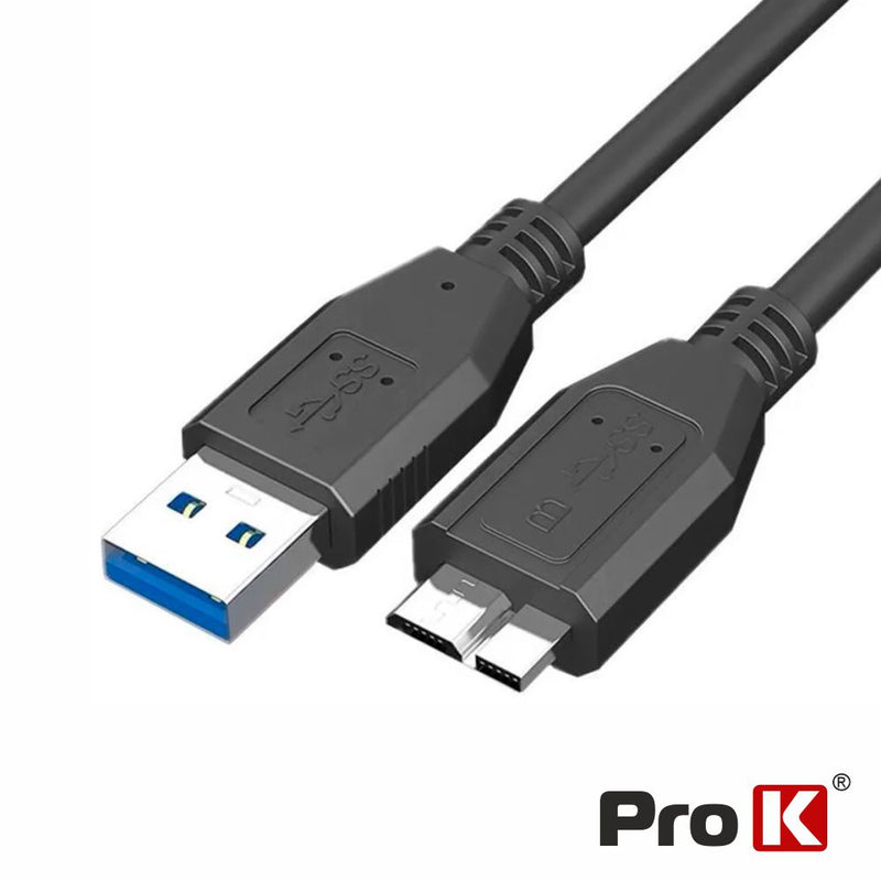 CABO USB-A 3.0 MACHO  MICRO USB-B MACHO 1M PROK