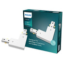 CONECTOR EM L NO SENTIDO HORÁRIO, EASYLINK, BRANCO