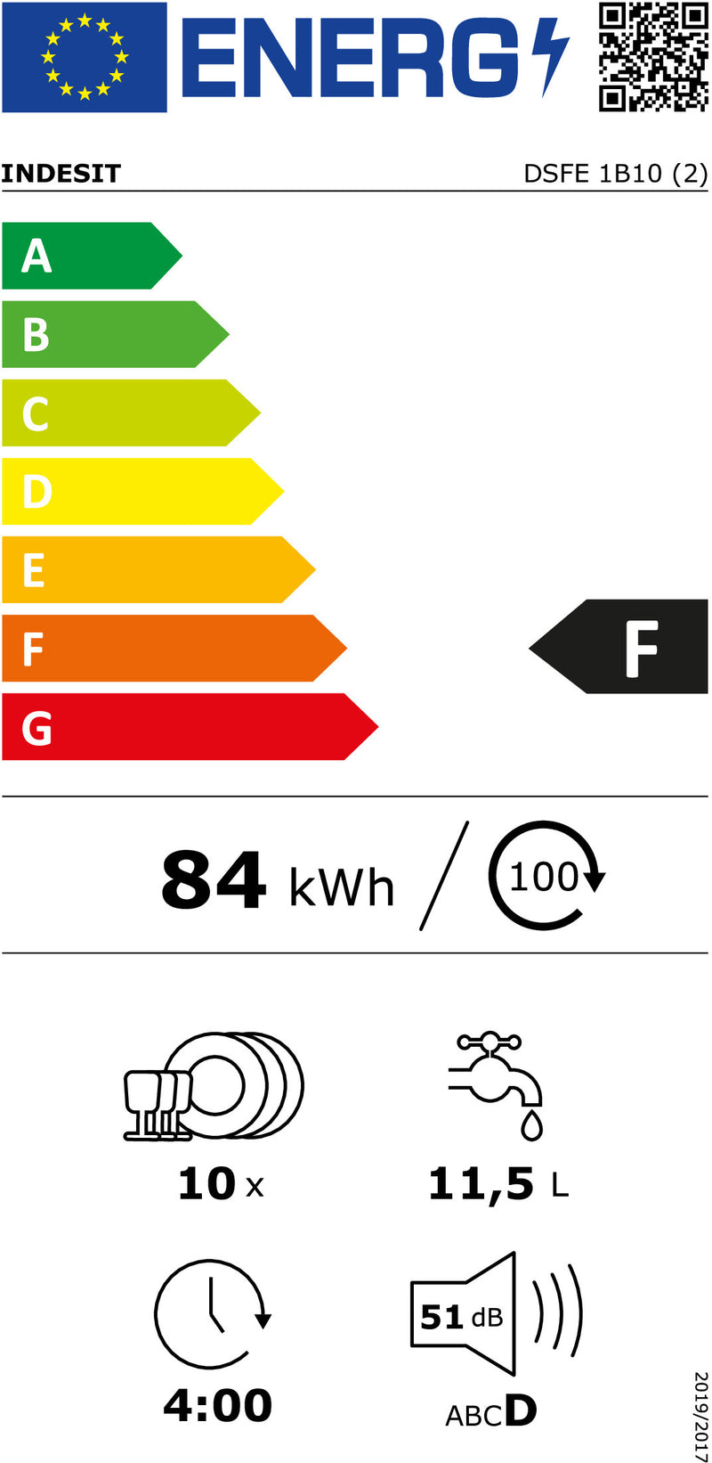 MÁQUINA DE LAVAR LOUÇA INDESIT DSFE1B10