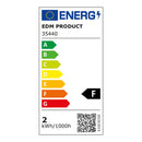 LÂMPADA ESFÉRICA LED E27 1,5W 130LM 3000K LUZ CALIDA Ø45X69MM EDM