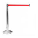 POSTE SEPARADOR INOX FITA VERMELHA EXTENSÍVEL 2M X 5MM